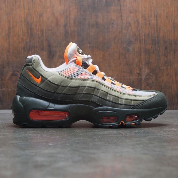 olive and orange air max 95